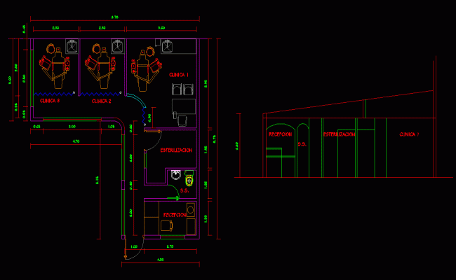 Dental Clinic CAD Drawing Provided in DWG File for Architecture Design