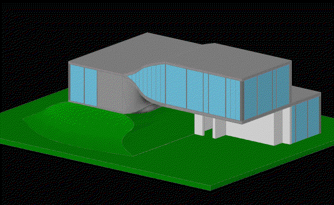 Maison Louis Carre Residential CAD Layout Drawings for Architects