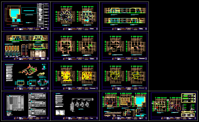 Modern Two Story House Design CAD Drawing with Plans and Elevations