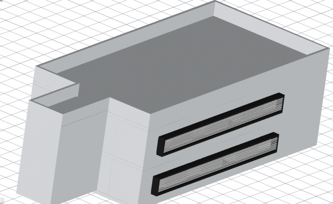 Small Hotel 3D Model DWG with Exterior Render and Design Detail