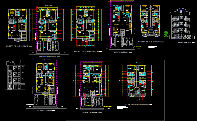 Apartment Project CAD Drawings and Building Layout Design File