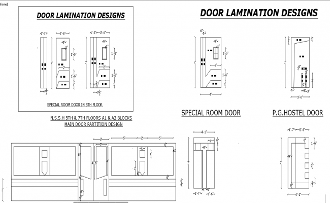 Door detail dwg