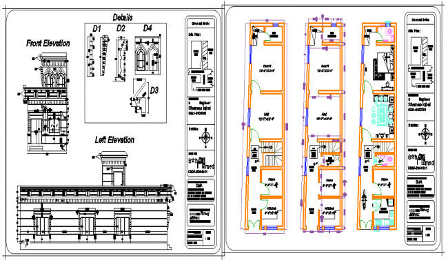 Simple House CAD File with Floor Plan Elevation, and Structural Detail