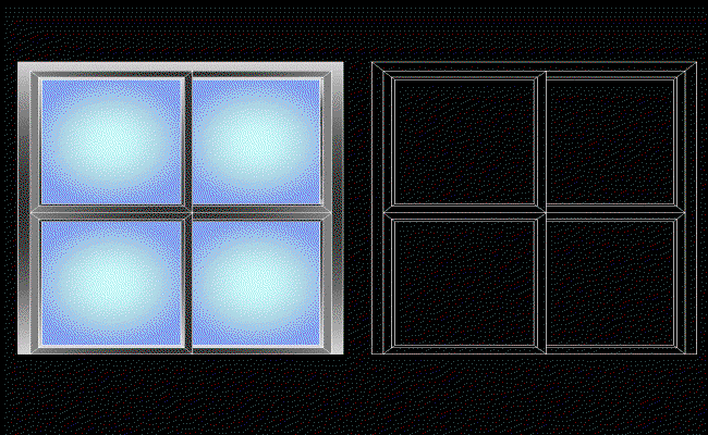 Aluminium Sliding Door 2D CAD DWG File for Architects and Designers