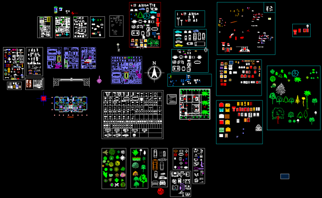 Comprehensive 2D CAD Block Collection for Architectural Drawings