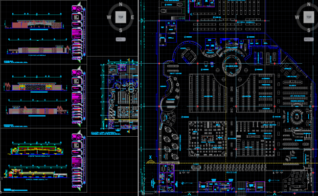 Walmart Shopping Store Floor Plan Layout Design in AutoCAD File