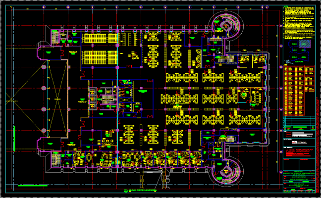 Modern Corporate Office Interior Plan with Detailed Furniture Layout