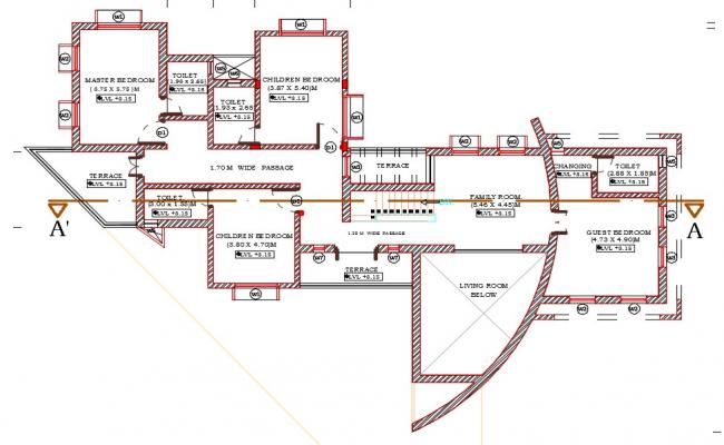 Modern house floor plan
