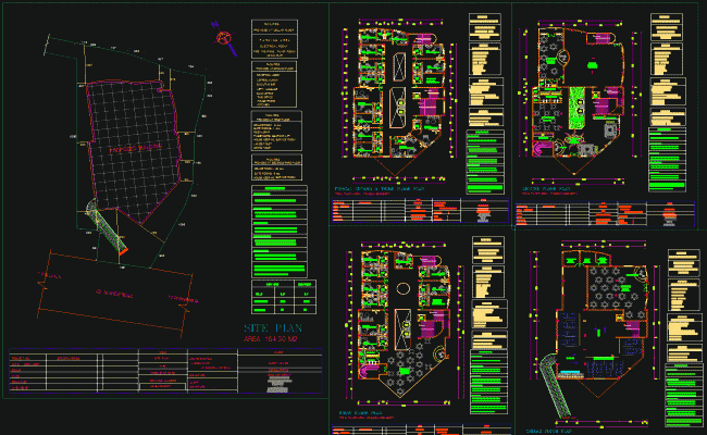 Three Star Hotel AutoCAD Drawings with Floor Plans and Layouts