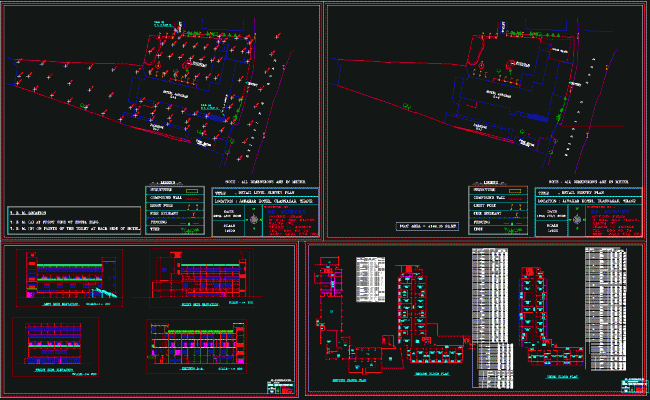 Jawahar Hotel Design Drawings Provided in DWG File for Architecture
