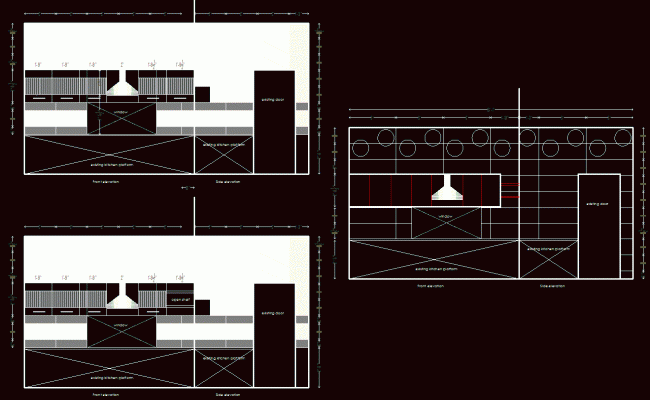 Modern Kitchen AutoCAD DWG Drawing File for Interior Design Layout