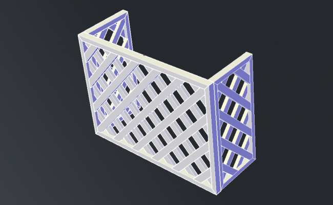 3D AC Cover DWG Design with Full Dimensional Drawing Layout File