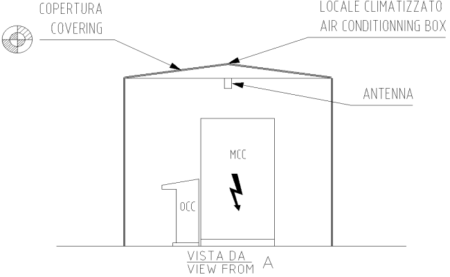 Airconditioned room elevation detail DWG AutoCAD file