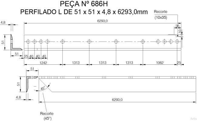 Aluminum Hole Clip Layout Design AutoCAD DWG File