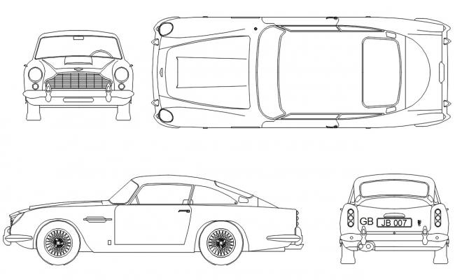 Ambassador Car DWG File