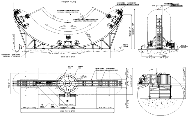 Amusement Park Ride Layout DWG File with Detailed CAD Drawings