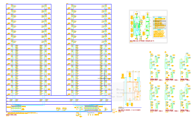 Vertical Electrical Riser Layout AutoCAD File for Apartments