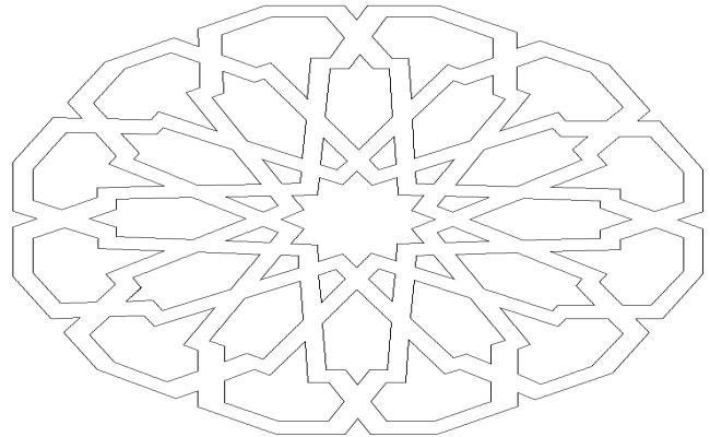 Arabic Art Design DXF DWG AutoCAD file