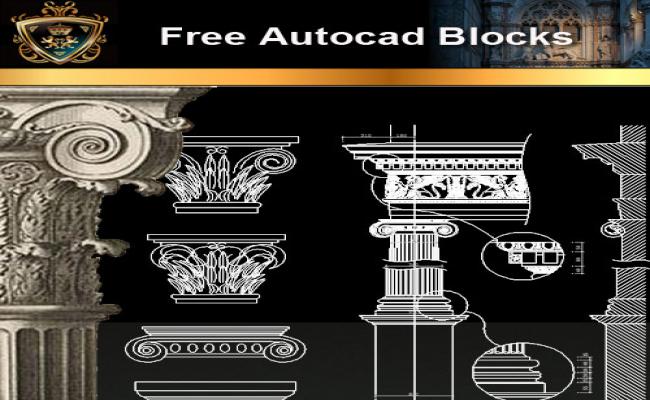 Architectural Decoration Elements CAD Blocks 2