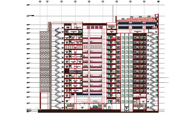 Architectural section drawing AutoiCAD File