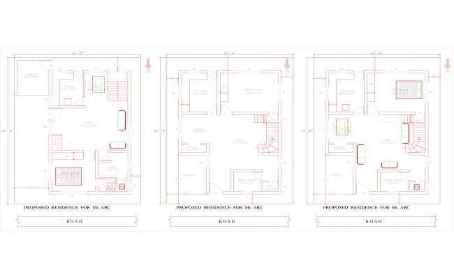 Architectural Residential floor plans 