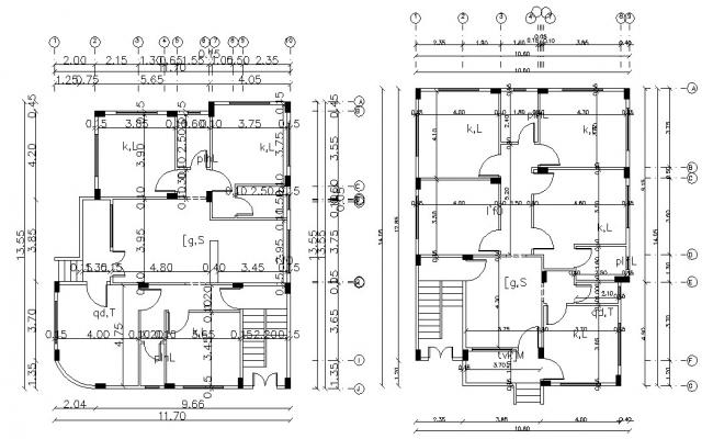 Architecture House Floor Plan CAD File Download