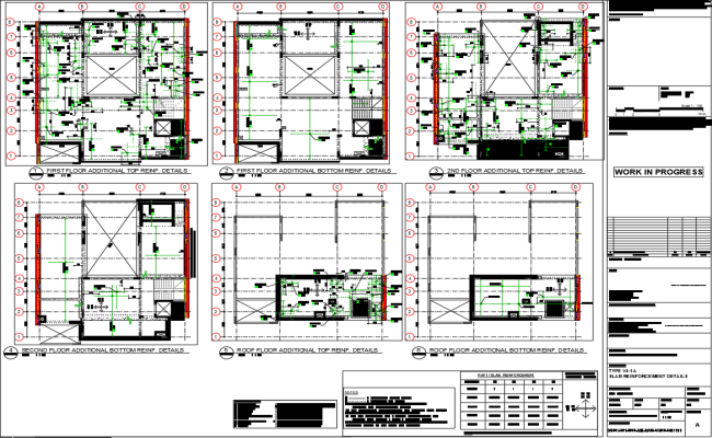 Residential Slab Reinforcement Details DWG File