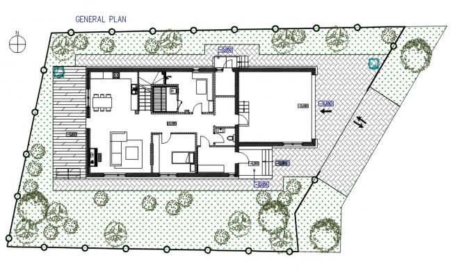 AutoCAD House Master Plan Drawing DWG File