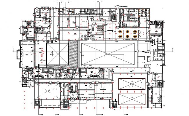 AutoCad drawing file having the plan of commercial building basement floor.Download the AutoCAD 2D DWG file. Thank you so much for downloading DWG file from cadbull website