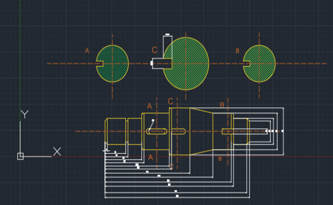 Axle DWG File Download Free AutoCAD Drawing