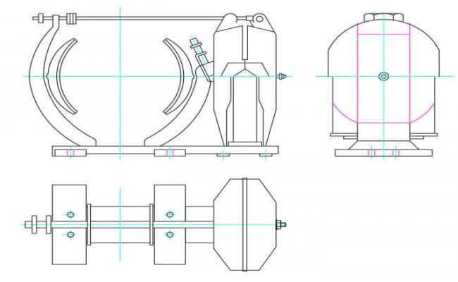 Brake Type-1 Free CAD Drawing DWG File