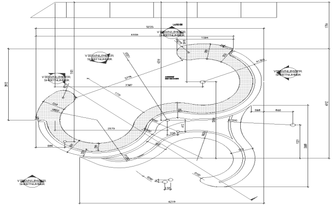 Bar design detailed layout plan DWG AutoCAD drawing