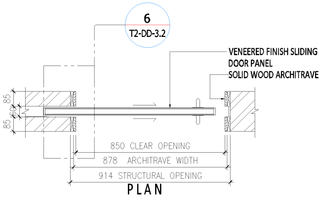 Bathroom Door plan Detail DWG AutoCAD file