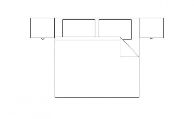 Bed Furniture 2D CAD Blocks in DWG File for AutoCAD Users