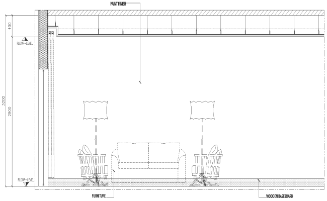 Bedroom Balcony Furniture Detail DWG AutoCAD file