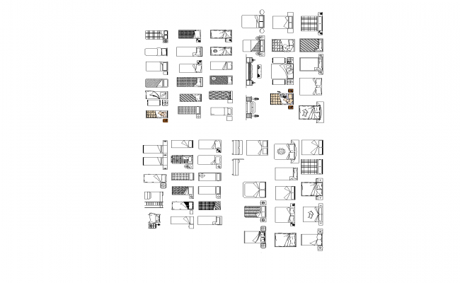 Beds Design in AutoCAD