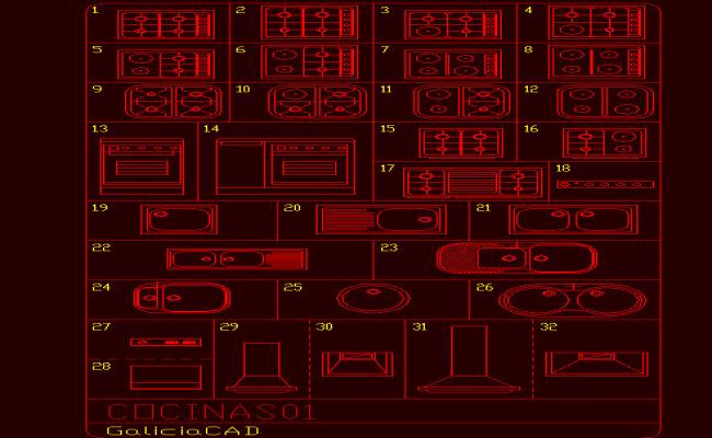 Blocks fitted kitchen stove