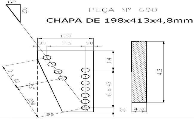 Bolted Connection Plan Details AutoCAD DWG File