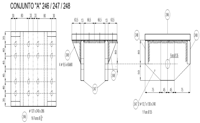 Bridge Structures CAD Black Design AutoCAD DWG File