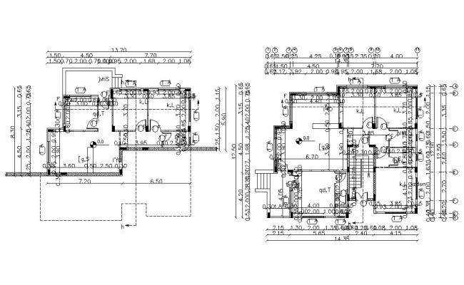 Bungalow design floor plans design with working drawing