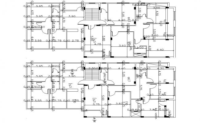 Bungalow Floor Plan Design DWG File