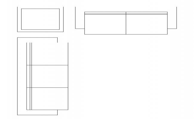 CAD blocks, free download - sofa