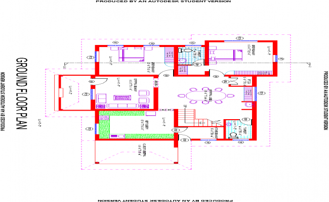 CAD House plan 