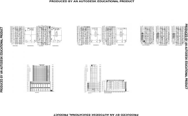CITY TOWER PLAN + SECTION + ELEVATION