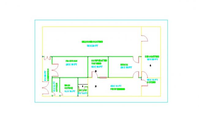 Clean Room DWG Layout 1200mm x 80mm Wall Panel Design DWG File