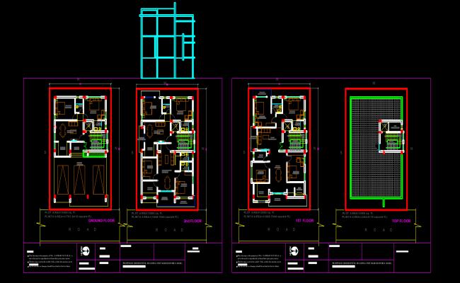 Modern House Plan DWG File Download 