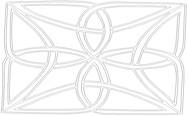 Celtic quilt or quilting stencil or Celtic knot  DWG AutoCAD file