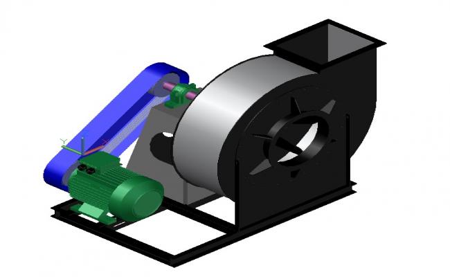 Centrifugal Fan Design 3D Model Free Download