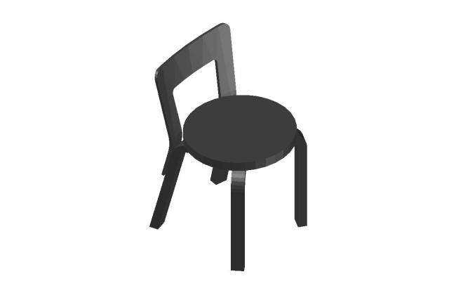 Chair 3D Model AutoCAD File