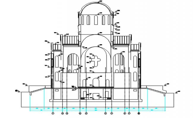 Church Plan Drawing DWG file